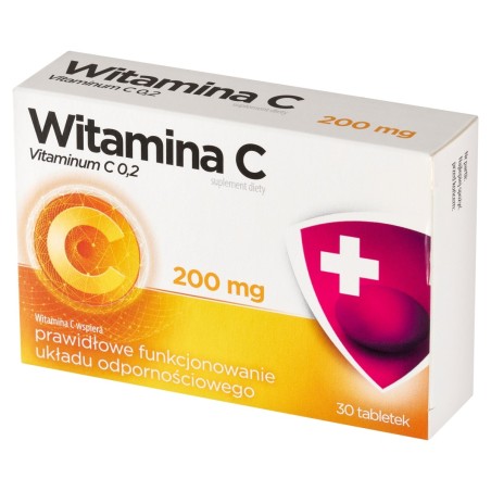 Suplemento dietético vitamina C 200 mg 30 piezas