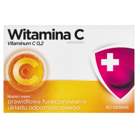 Dietary supplement vitamin C 200 mg 60 pieces