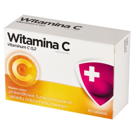 Dietary supplement vitamin C 200 mg 60 pieces