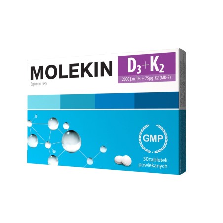 Molekin D3 + K2 tabl.powl. 30 tab.