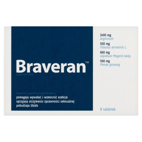 Braveran Dietary Supplement 8 pieces