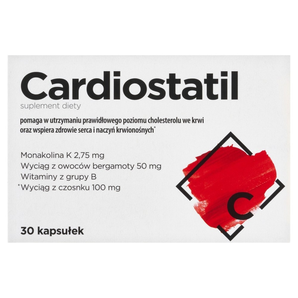 Cardiostatil Suplement diety 30 sztuk