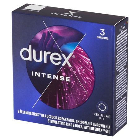 Durex Preservativos Intensos 3 piezas