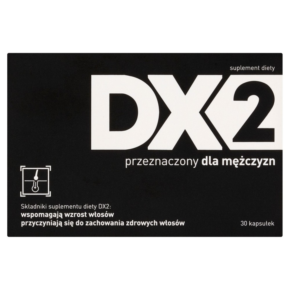 Suplemento dietético DX2 para hombres, 30 piezas
