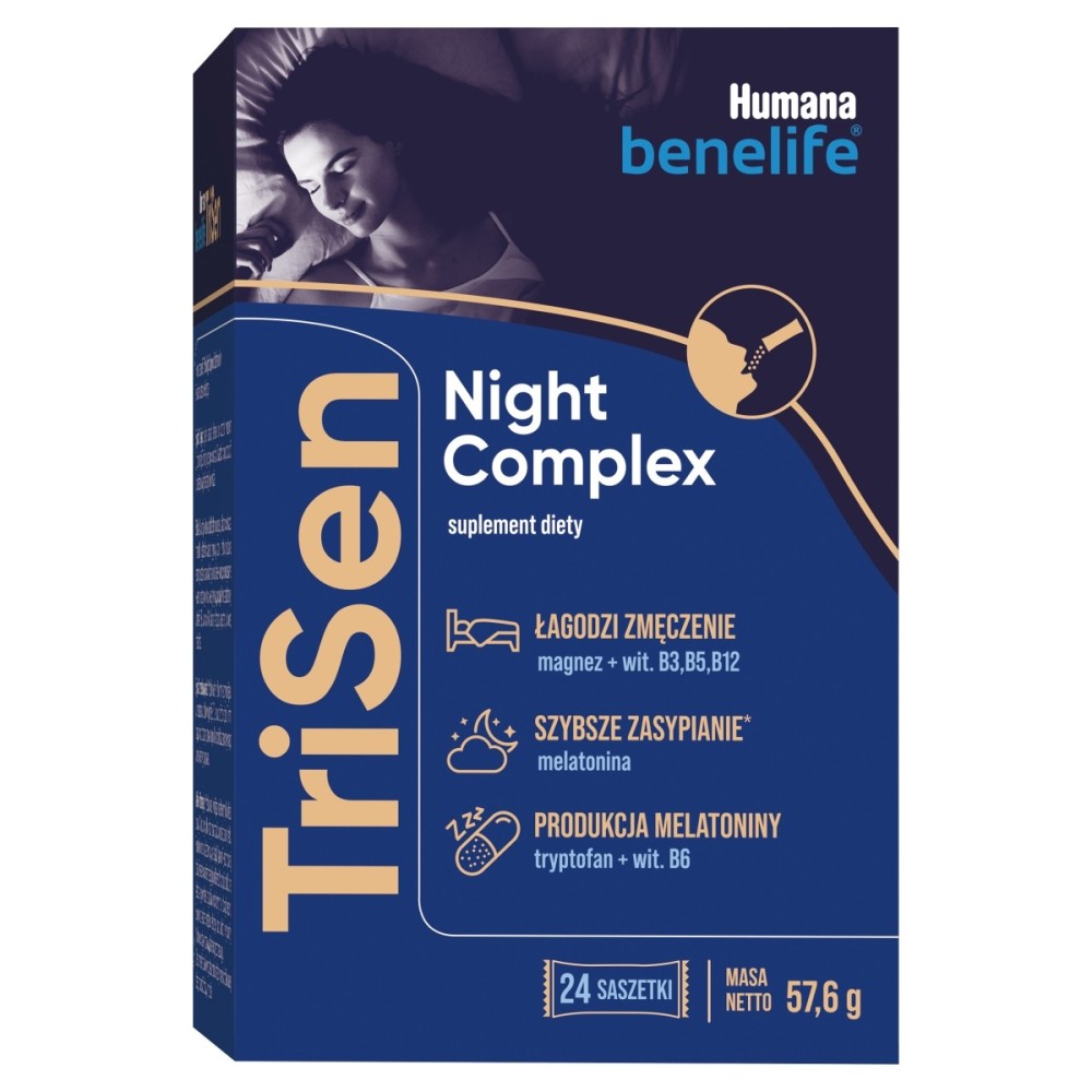 Humana Benelife TriSen Night Complex Suplement dietní 57,6 g (24 x 2,4 g)