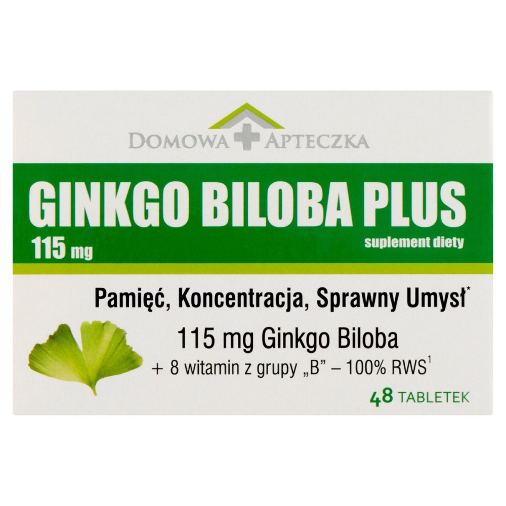 Doplněk stravy ginkgo biloba plus 115 mg 14,4 g (48 kusů)