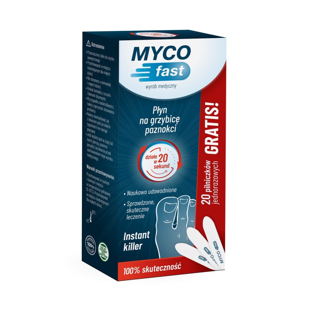MYCOfast + 20 disposable nail files