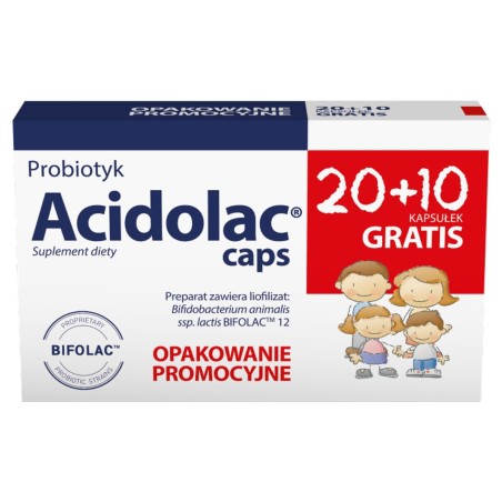 Acidolac caps x 20 caps + 10 caps