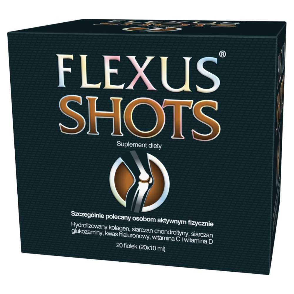 Flexus Shots Complément alimentaire pour articulations 200 ml (20 x 10 ml)