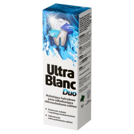 UltraBlanc Duo Wybielająca hybrydowa pasta odbudowująca mikrouszkodzenia szkliwa 75 ml