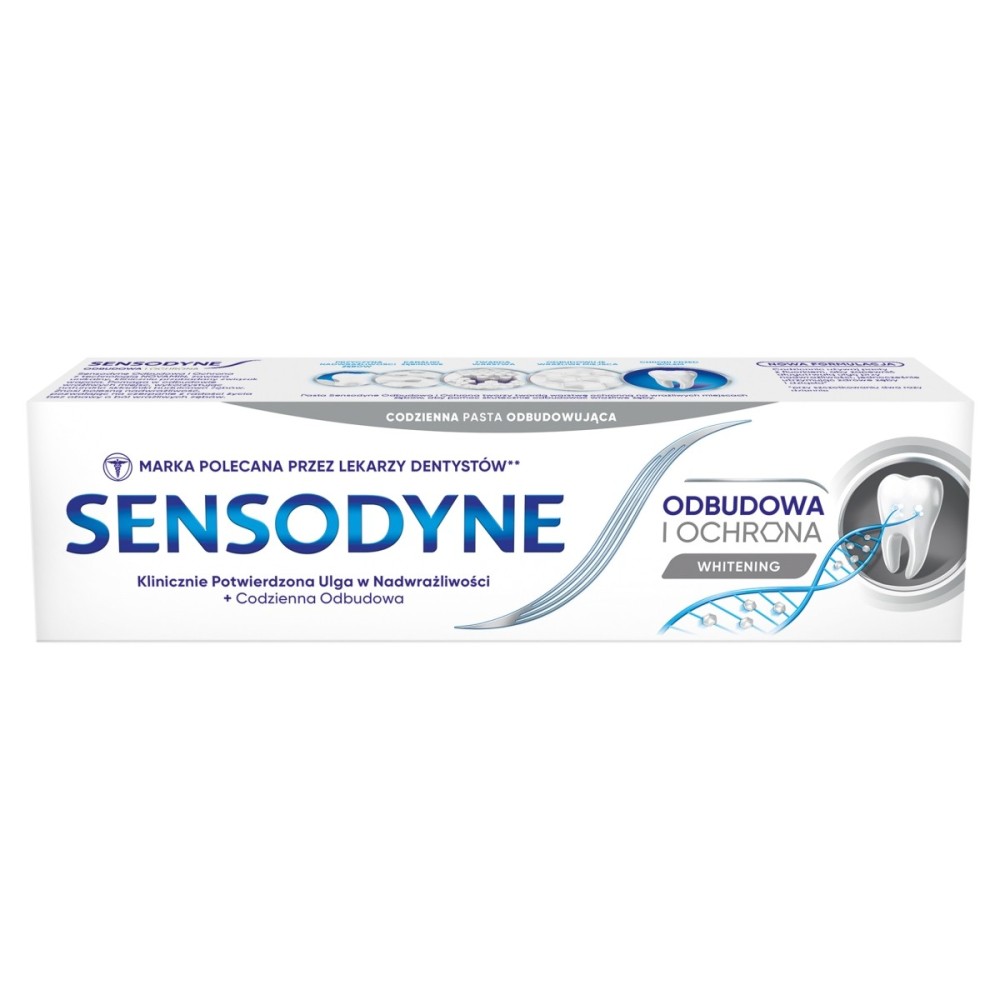 Sensodyne Whitening Medical Device zubní pasta s fluoridovou obnovou a ochranou 75 ml