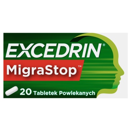 Excedrin MigraStop 250 mg + 250 mg + 65 mg Film-coated tablets 20 pieces