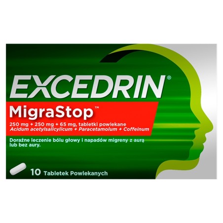 Excedrin MigraStop 250 mg + 250 mg + 65 mg Filmtabletten 10 Stück