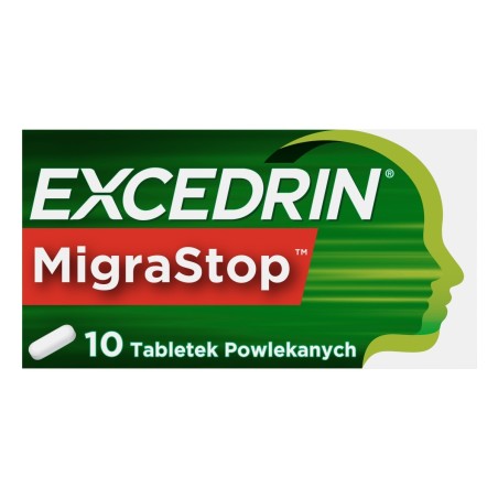 Excedrin MigraStop 250 mg + 250 mg + 65 mg Film-coated tablets 10 pieces