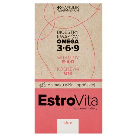 EstroVita Skin Nahrungsergänzungsmittel mit japanischem Kirschgeschmack 88 g (60 Stück)