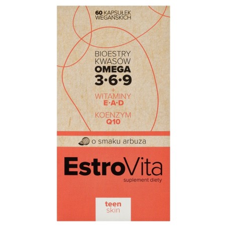 EstroVita Teen Skin Suplement diety o smaku arbuza 88 g (60 sztuk)