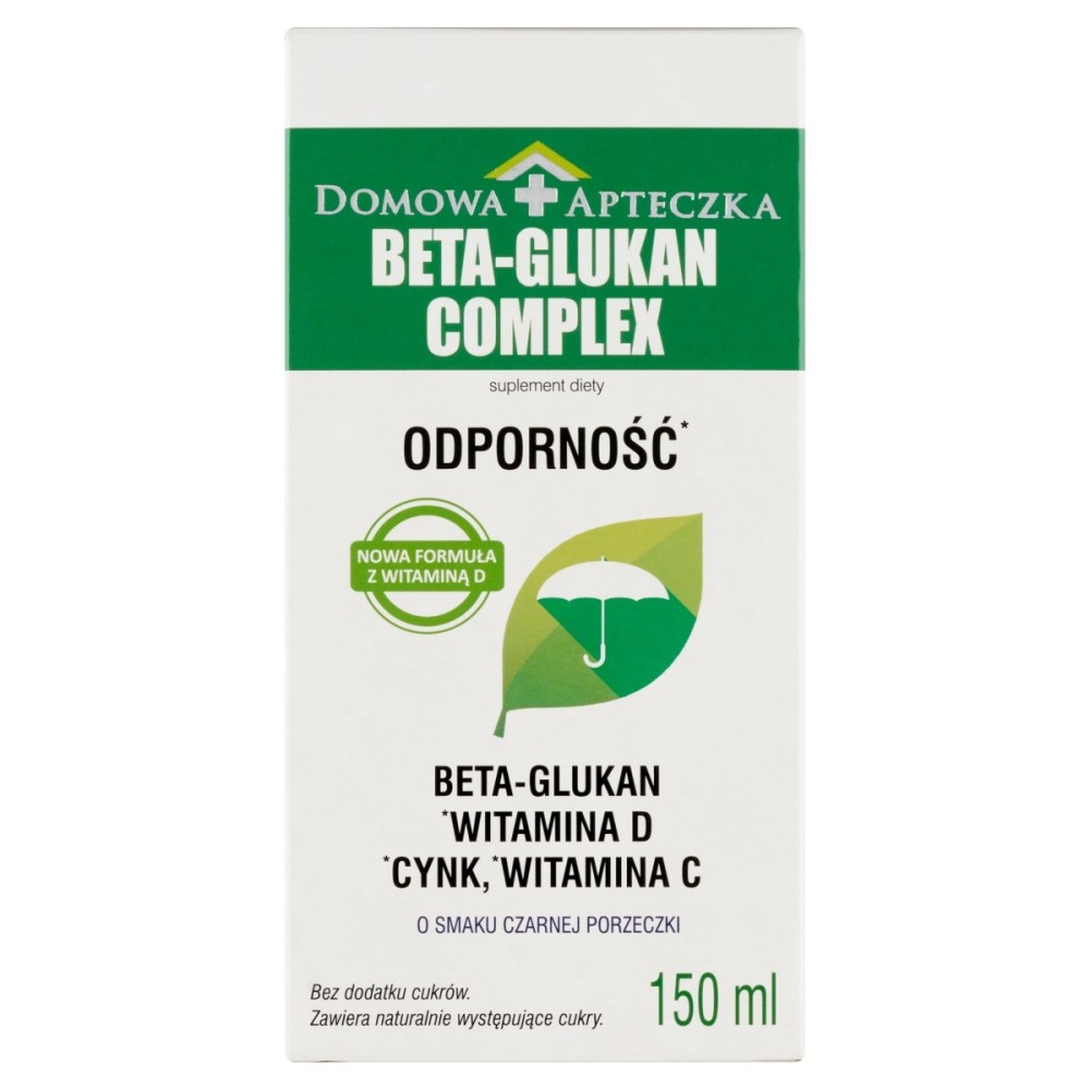 Suplement diety beta-glukan complex o smaku czarnej porzeczki 150 ml