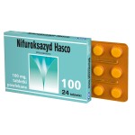 Nifuroksazyd Hasco 100 mg x 24 comprimés.