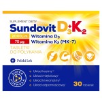 Sundovit D3 + K2 Nahrungsergänzungsmittel 30 Tabletten