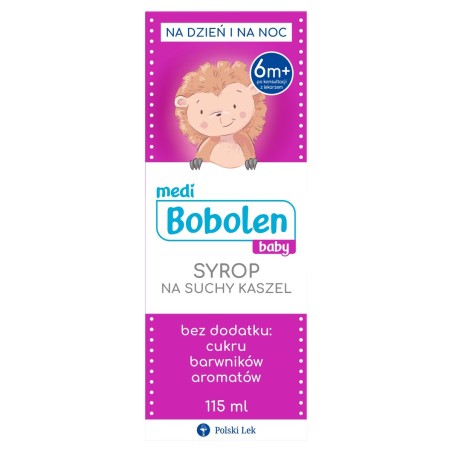 Medi Bobolen Sirop pour bébé contre la toux sèche 115 ml