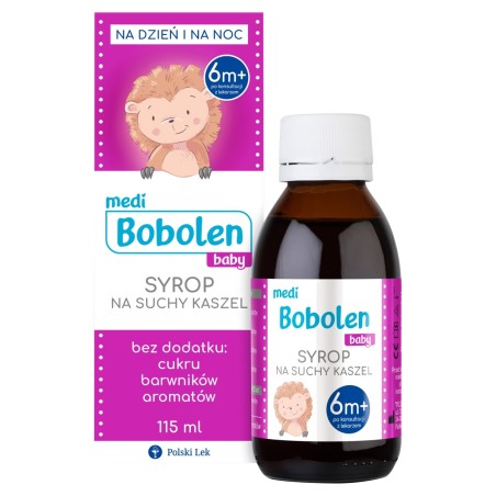 Medi Bobolen Baby Sirup gegen trockenen Husten 115 ml