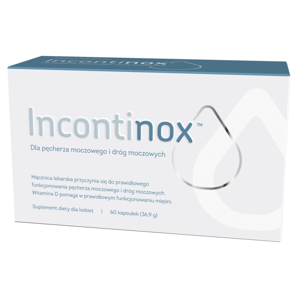 Incontinox Nahrungsergänzungsmittel für Frauen für Blase und Harnwege 36,9 g (60 x 0,615 g)