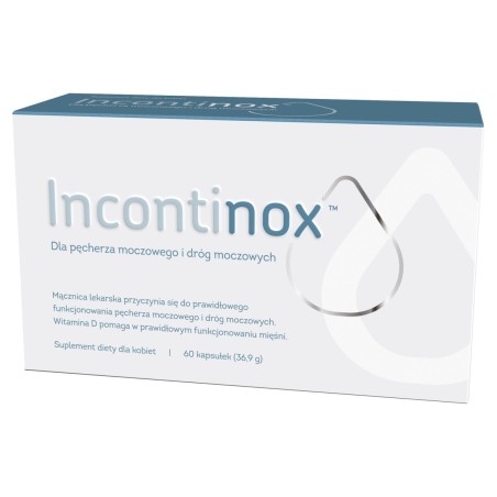 Incontinox Suplement diety dla kobiet dla pęcherza moczowego i dróg moczowych 36,9 g (60 x 0,615 g)