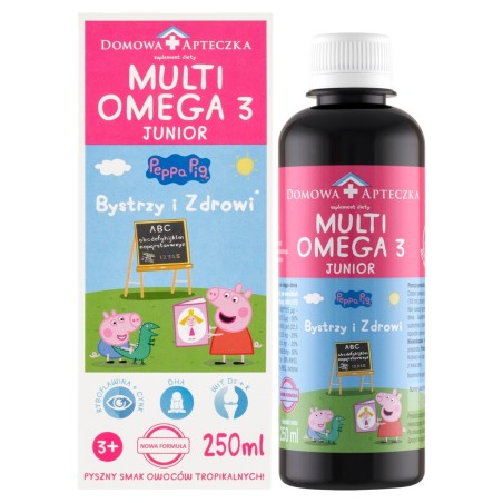 Peppa Pig Suplement diety multi omega 3 junior smak owoców tropikalnych 250 ml