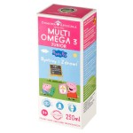 Peppa Pig Suplement diety multi omega 3 junior smak owoców tropikalnych 250 ml