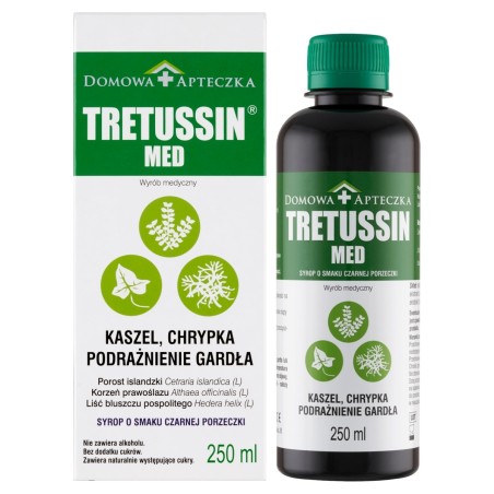 Tretussin Med Sciroppo prodotto medicale al gusto di ribes nero 250 ml