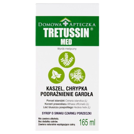 Tretussin Med Sciroppo prodotto medicale al gusto di ribes nero 165 ml