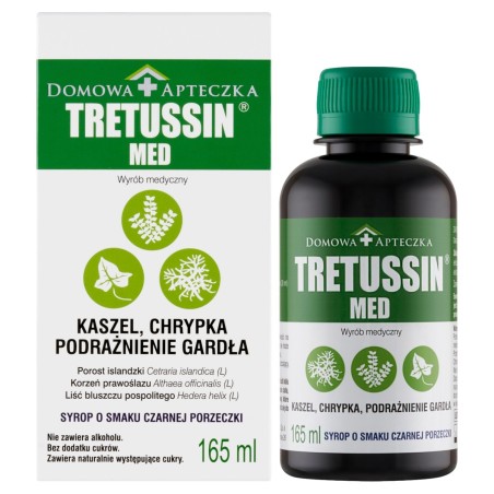 Tretussin Med Medical product syrup with blackcurrant flavor 165 ml