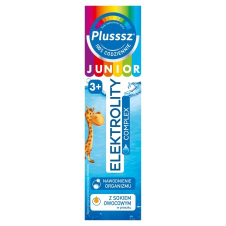 Plusssz Junior Doplněk stravy elektrolyty komplex 80 g (20 x 4 g)