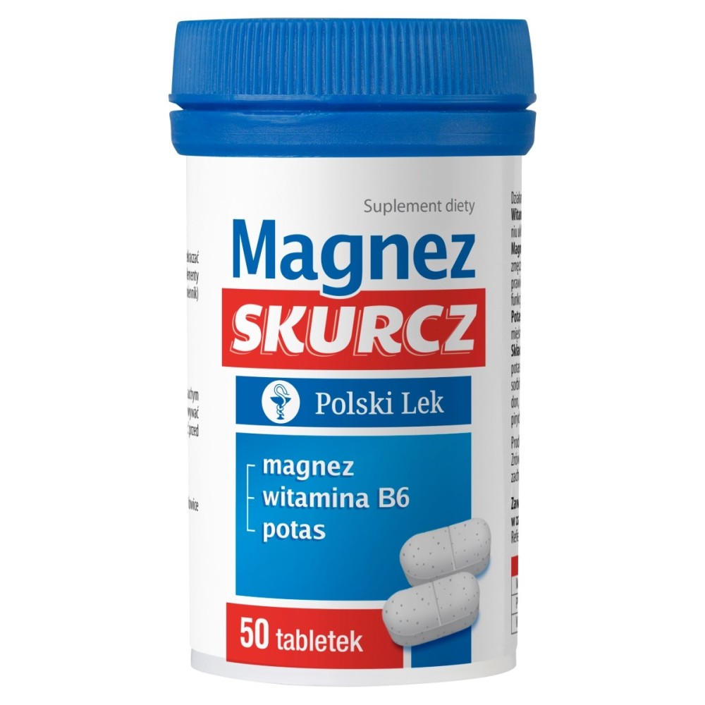 Polnisches Lek Nahrungsergänzungsmittel Magnesiumkontraktion 50 g (50 Stück)