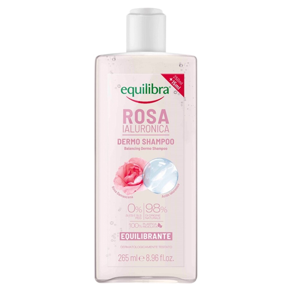 equilibra Równoważący szampon róża i kwas hialuronowy 265 ml