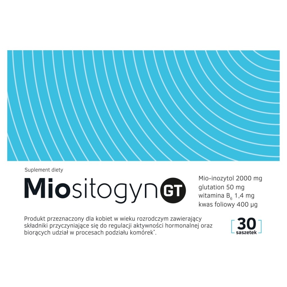 Miositogyn GT Nahrungsergänzungsmittel 2000 mg 50 mg 1,4 mg 400 μg 150 g (30 x 5 g)
