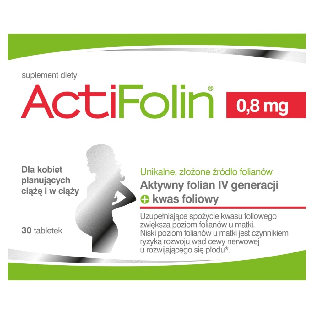 ActiFolin Suplement diety 0,8 mg 7,5 g (30 x 0,25 g)