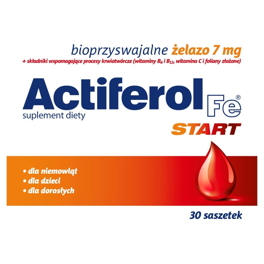 Actiferol Fe Start Dietary supplement bioavailable iron 7 mg 45 g (30 pieces)