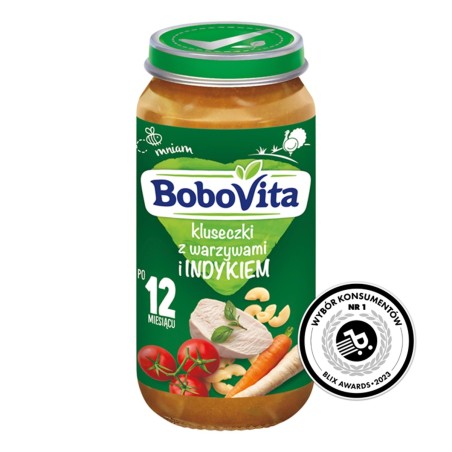 BoboVita Dumplings with vegetables and turkey after 12 months 250 g