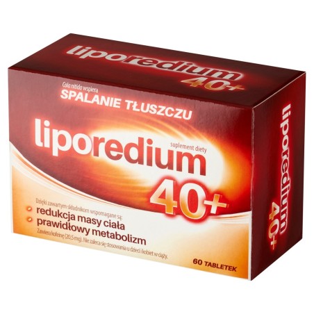 Liporedium 40+ Suplement diety 60 sztuk
