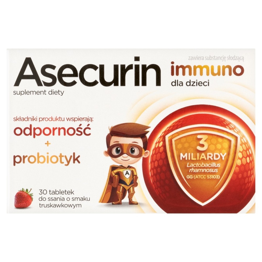 Asecurin Immuno for children Dietary supplement 30 pieces