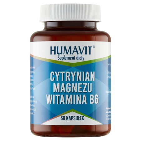 Humavit Suplement diety cytrynian magnezu witamina B6 60 sztuk