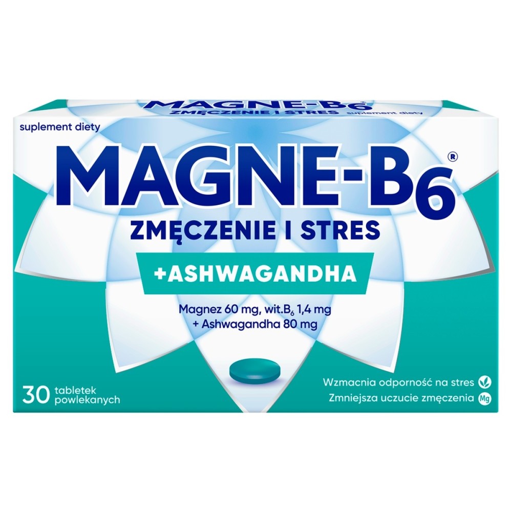 Sanofi Magne-B₆ Nahrungsergänzungsmittel gegen Müdigkeit und Stress 25,26 g (30 Stück)