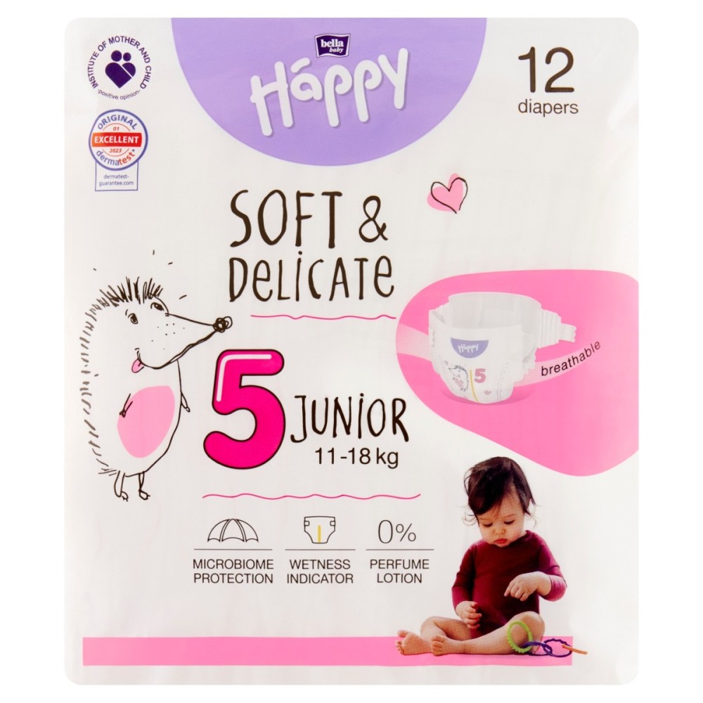 Bella Baby Happy Disposable diapers 5 junior 11-18 kg 12 pieces