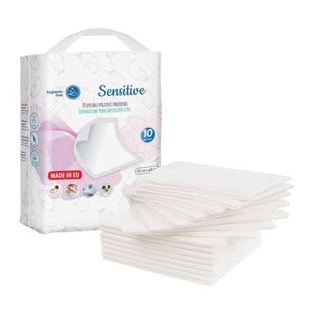 Akuku Sensitive Disposable hygienic pads 60 x 90 cm 10 pieces