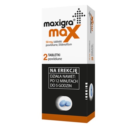 Maxigra Max 50 mg x 2 film-coated tablets