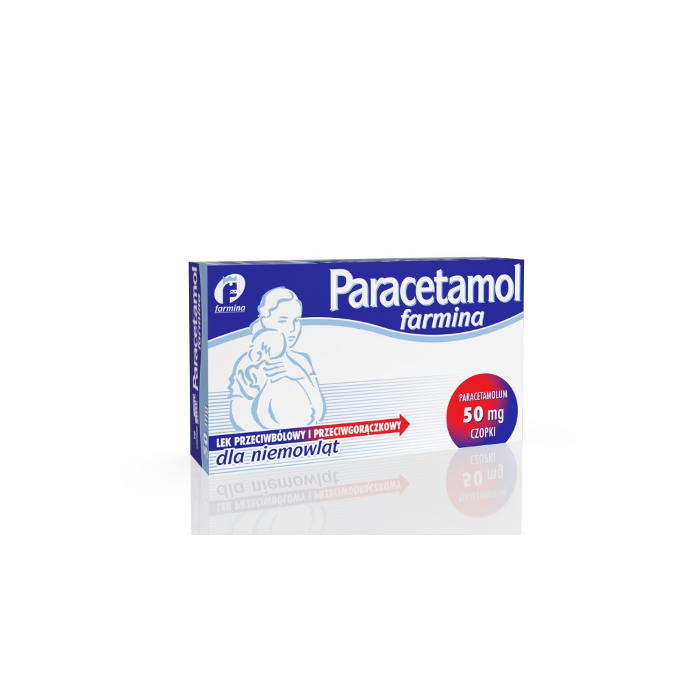Paracetamol Farmina czop.doodbyt. 0,05g 10