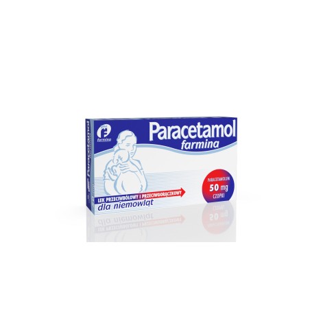 Paracetamol Farmina czop.doodbyt. 0,05g 10