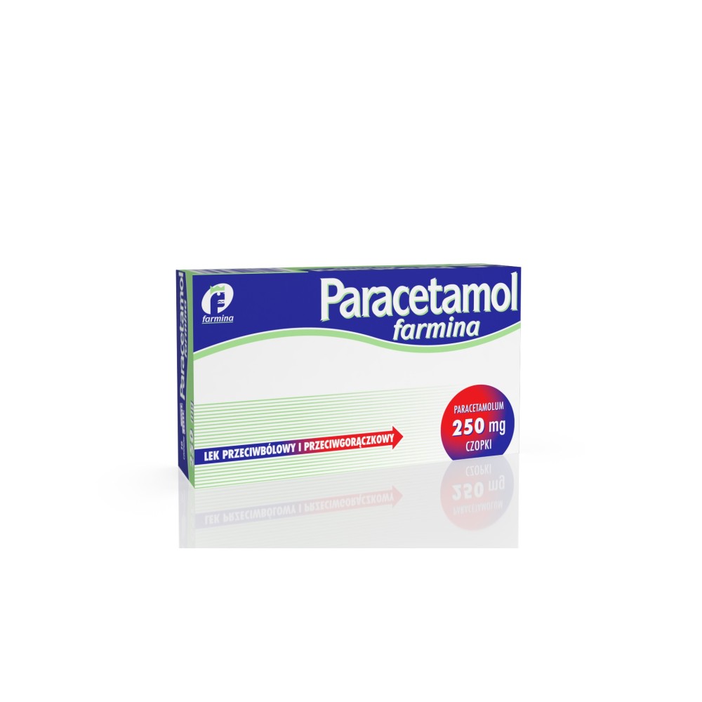 Paracetamol Farmina czop.doodbyt. 0,25g 10