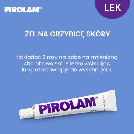 Pirolam gel 1% tube 20 g